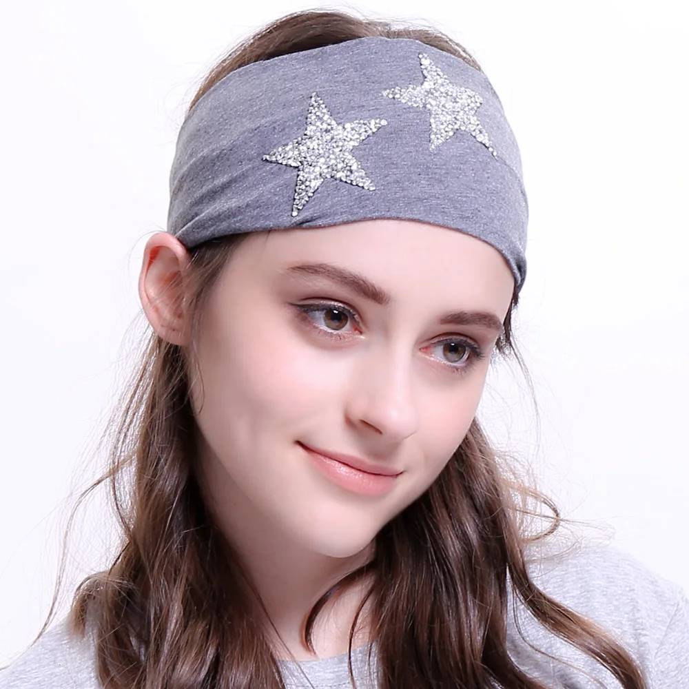 Geebro женские повязки на голову модные хлопковые простые эластичные плоские