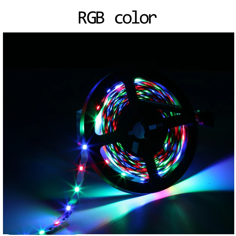 DC 12 В вольт Светодиодная лента 2835 RGB Водонепроницаемая 5 м 60LED/M лампа Диодная