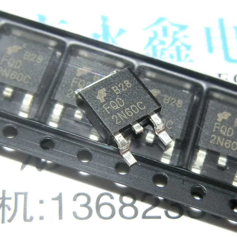 

10 шт 2N60C FQD2N60C TO-252 2A/600V