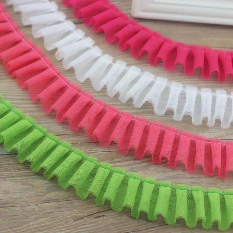 10 ярдов/партия двойная сетчатая кружевная отделка 5 см|lace accessories|ruffle lacelace trim |