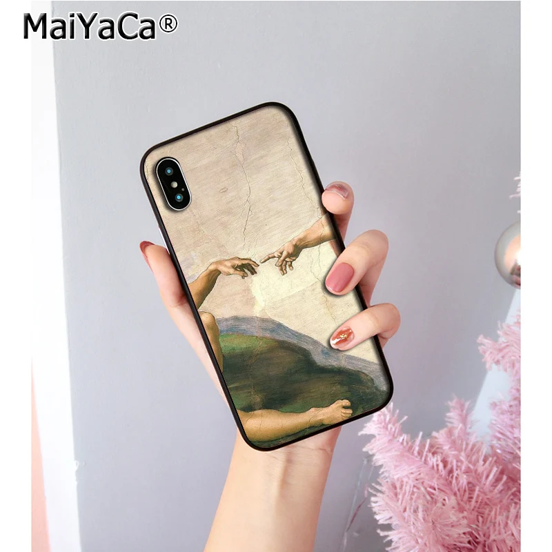 MaiYaCa создание Adam Art черный ТПУ Мягкий силиконовый чехол для телефона iPhone 8 7 6 6S Plus 5