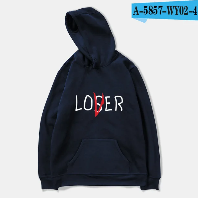 navy blue Movie It lossers Клубная Толстовка для мужчин и женщин losser Lover It Inspired толстовки повседневные унисекс толстовки losser Lover Большие размеры Толстовка - Цвет: navy blue