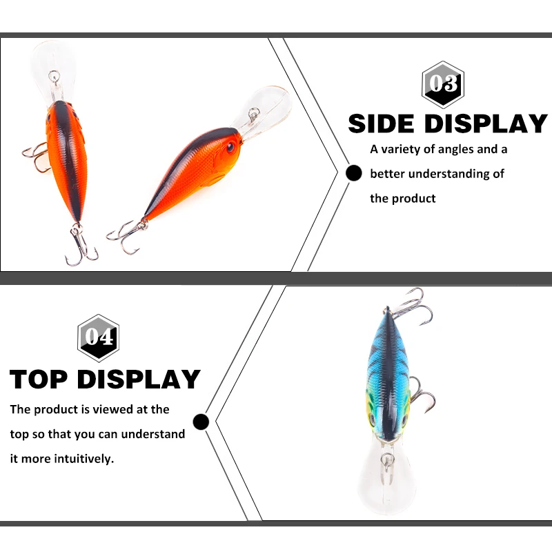 SEAPESCA 2018 длинная губа сумашедшая рыбалка приманка 95 мм 11 г 3D глаза опускается на