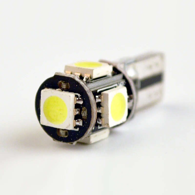 Бегемот T10 светодиодный светильник CANBUS 5SMD 5050 SMD без ошибок автомобильная лампа W5W