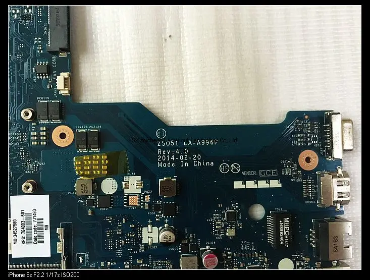 Для ноутбука HP 255 G3 764003-601 ZSO51 LA-A996P процессор UMA DDR3 интегрированная графическая