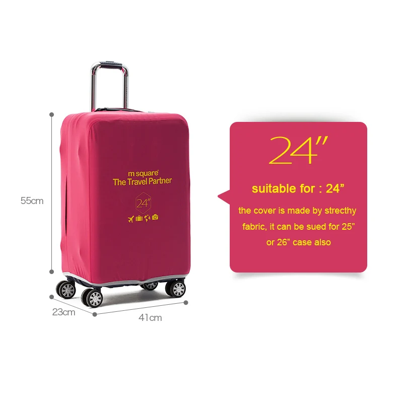 M Квадратные аксессуары для путешествий чехол багажа защитный эластичный на