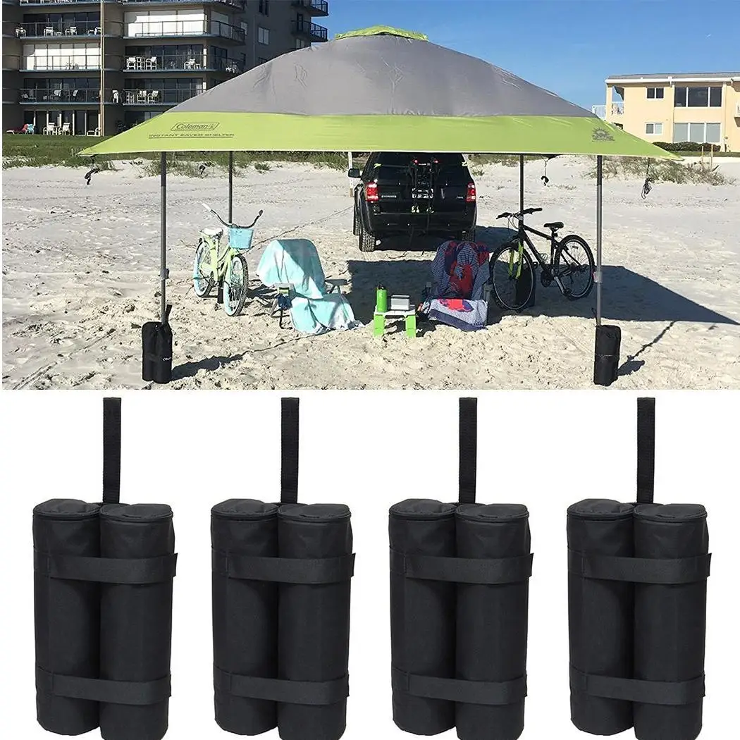 New Outdoor Travel Hiking Tent Fixed Kit Sandbag Black Parasol Camping | Спорт и развлечения