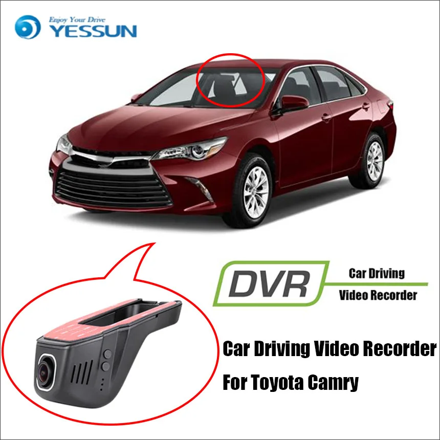 Цифровой видеорегистратор YESSUN для Toyota Camry Передняя камера не заднего вида