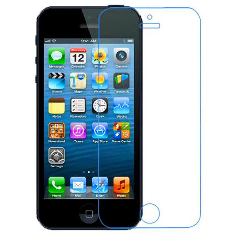 Высокое качество люкс 0.3 мм 9 H для iPhone 5 5S SE закаленное Стекло Экран протектор