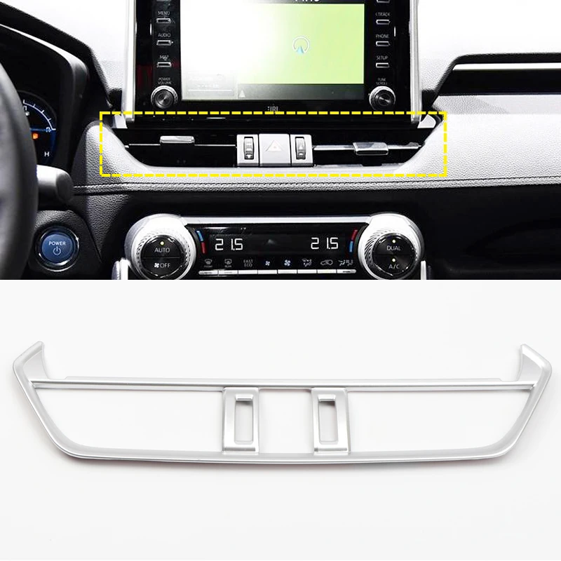 Подходит для Toyota RAV4 XA50 автомобильный Стайлинг ABS матовая средняя консоль вентиляционное отверстие выход крышка отделка 1 шт. авто аксессуар