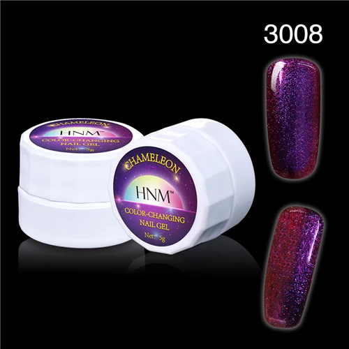 3008 HNM 3D УФ-светодиодный гель-Хамелеон для ногтей, Гель-лак для тиснения, Гибридный Гель-лак, впитывающий Полупостоянный Гель-лак 5 г, Гель-лак для ногтей - Цвет: 3008