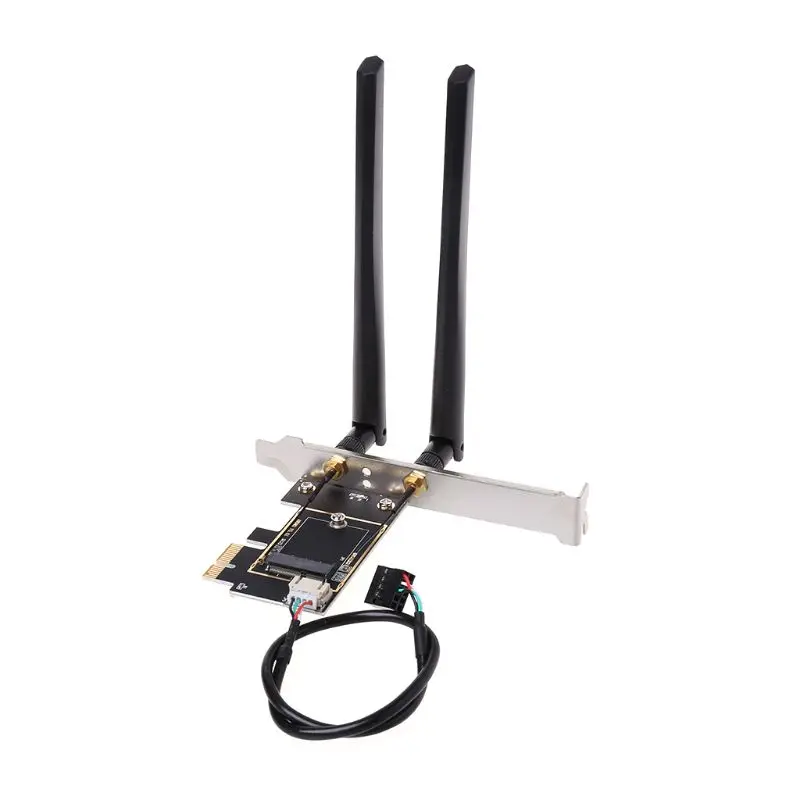 NoEnName_Null M.2 NGFF в конвертер PCI E настольный Беспроводной Wi Fi Bluetooth сетевая карта