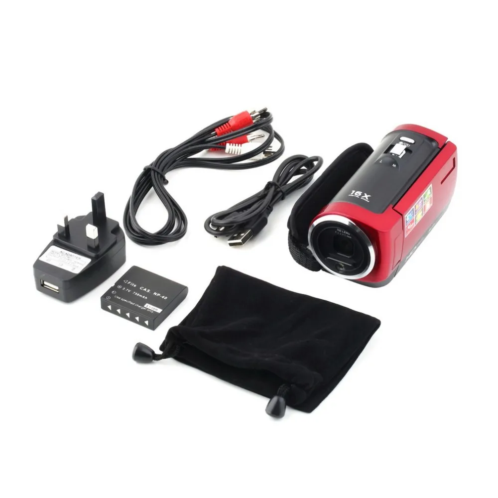 Новейшая цифровая камера HD 720P видеокамера HDV 16MP 16x Zoom COMS Sensor 270 градусов 2 7 дюймовый