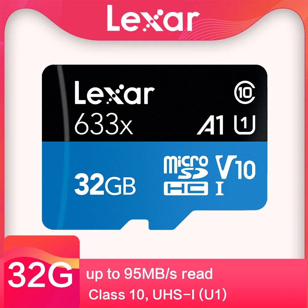 Карта памяти Lexar Micro SD высокоскоростная карта 512 ГБ 32 64 128 256 SDXC Class10 U3 TF для флеш
