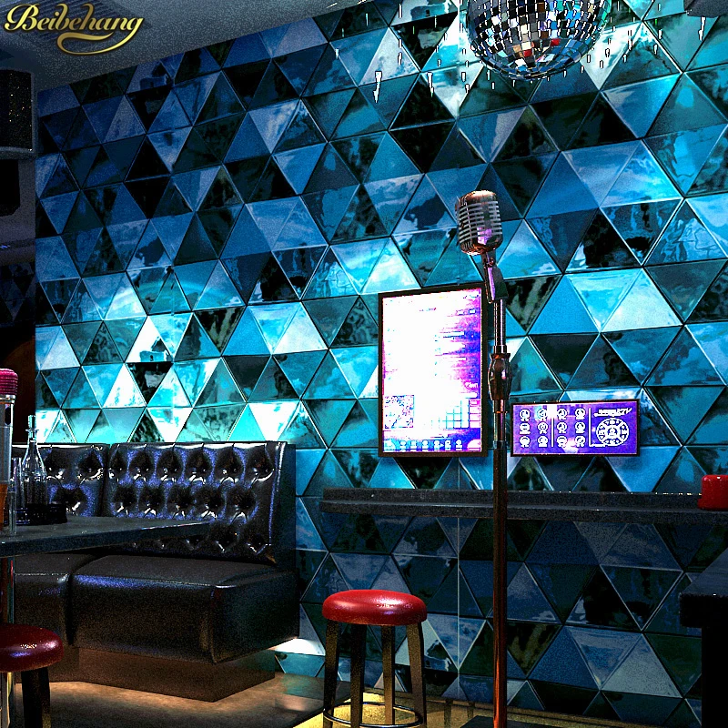 Beibehang KTV настенная бумажная 3d стерео индивидуальная Мода flash bar отель причудливый