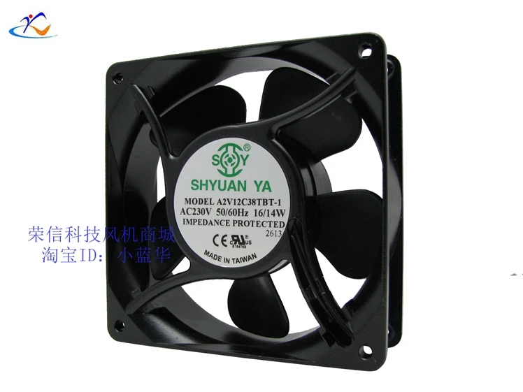 Вентилятор для охлаждения сервера SHYUAN YA 2V12C38TBT 1 AC 230 в 16 Вт 120x120x38 мм|Кулеры и