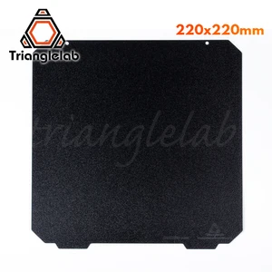 Двухсторонняя текстурированная пружинная стальная пластина Trianglelab 220X220 PEI с порошковым покрытием для Anet A8 Robo R2 Wanhao и т. д.