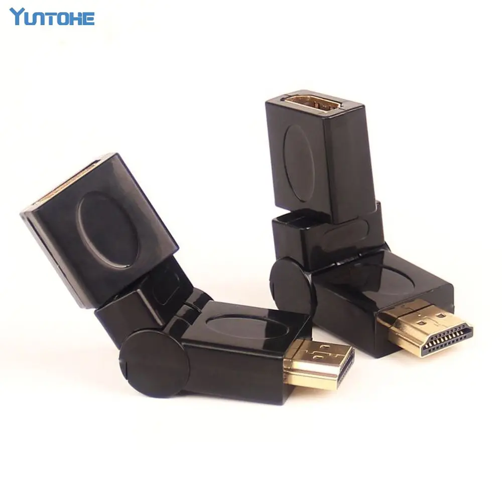 HD05 адаптер 90 градусов вращающийся HDMI штекер к гнездовой разъем конвертера 10