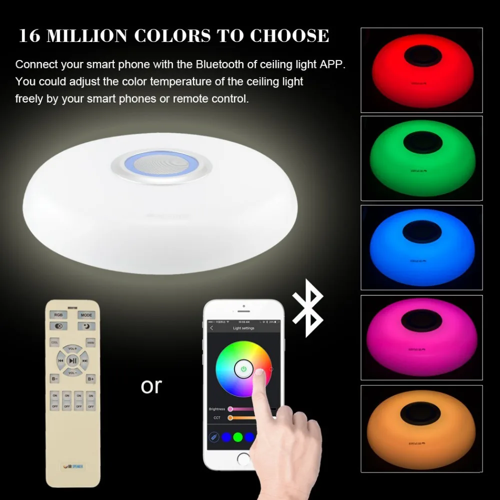 LED большой потолочный светильник светильники RGB затемнения современный Акрил