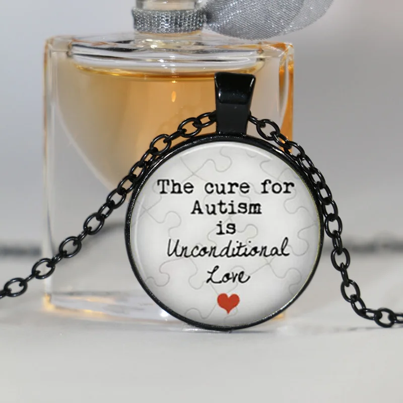 Новейшая модель Заявление ожерелье кулон аутизма мой ребенок аутистов