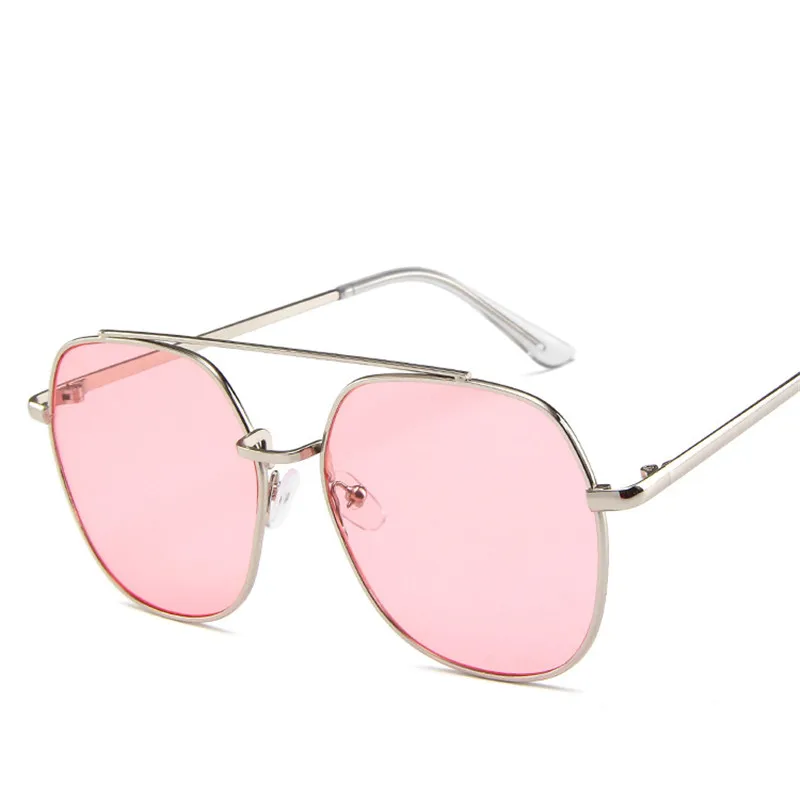 SilverPink LeonLion мужские солнцезащитные очки, брендовые дизайнерские очки, женские круглые Роскошные ретро очки, винтажные зеркальные очки для вождения - Цвет линз: SilverPink