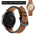 Ремешок для часов Samsung Galaxy, 46 мм, 42 мм, из натуральной кожи