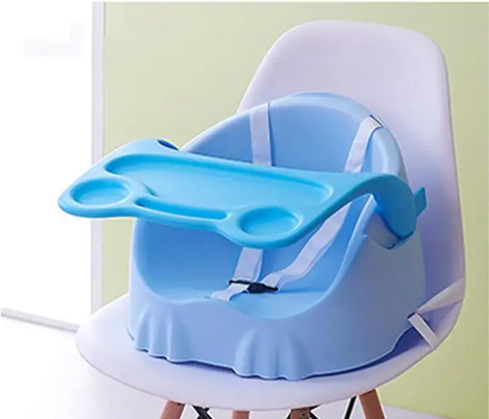 Blue Only Seat Детское сиденье-бустер, складное обеденное кресло для еды, PP пластиковое детское сиденье-бустер, портативный бустер, безопасный детский стул для кормления, сиденье - Цвет: Blue Only Seat