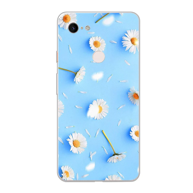 ciciber New Fashion Phone Cases For Google Pixel 3 2 XL Case Soft TPU Back Cover for 3XL 2XL Flower Funda Capa Coque |