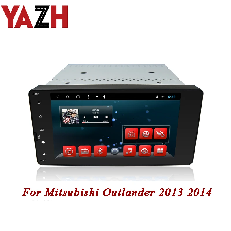 YAZH Android 7 дюймов сенсорный экран для Mitsubishi Outlander 2013 2014 gps навигация 1080*800 ips TFT ЖК