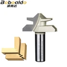 12 хвостовик Два Флейта торцовый замок Столярный резак Fresas Para фрезерный станок деревообрабатывающий инструмент 45 град тенон фрезы Арден Фрезер бит