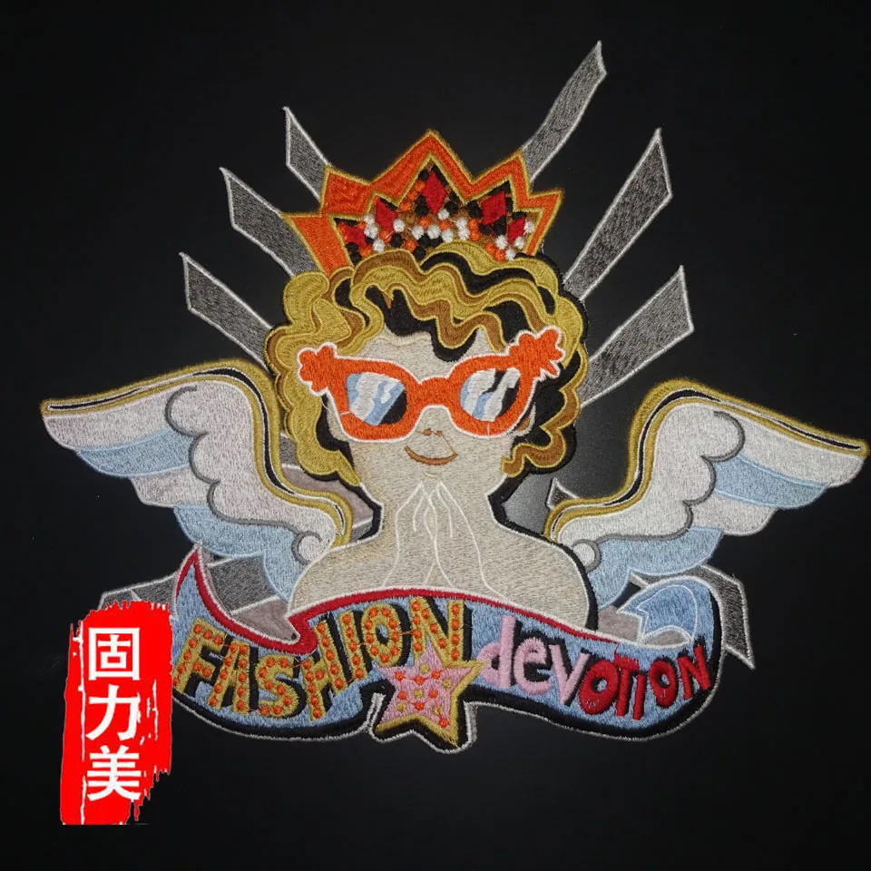 1pc Angel baby doll Little Wingles embroidery patch for jacket women coat | Дом и сад