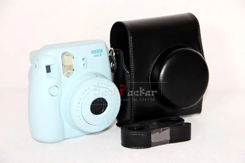 8 цветов сумки для камеры Instax Mini ПУ сумка видеокамеры чехол с плечевым ремнем Fuji