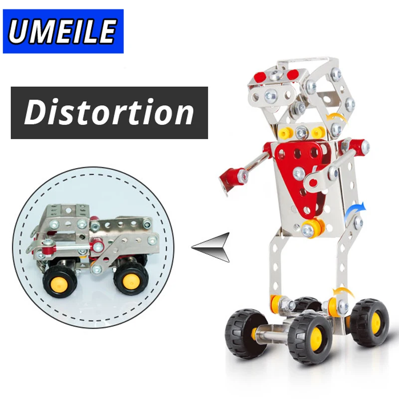 Бренд UMEILE 3 стиль Робот 3D металлическая головоломка гайка винт сборка подарок для