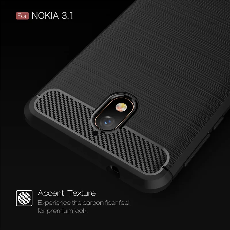 BSNOVT для Nokia 3 2018 чехол противоударный силиконовый матовый телефона 1 TA-1049 TA-1057 |