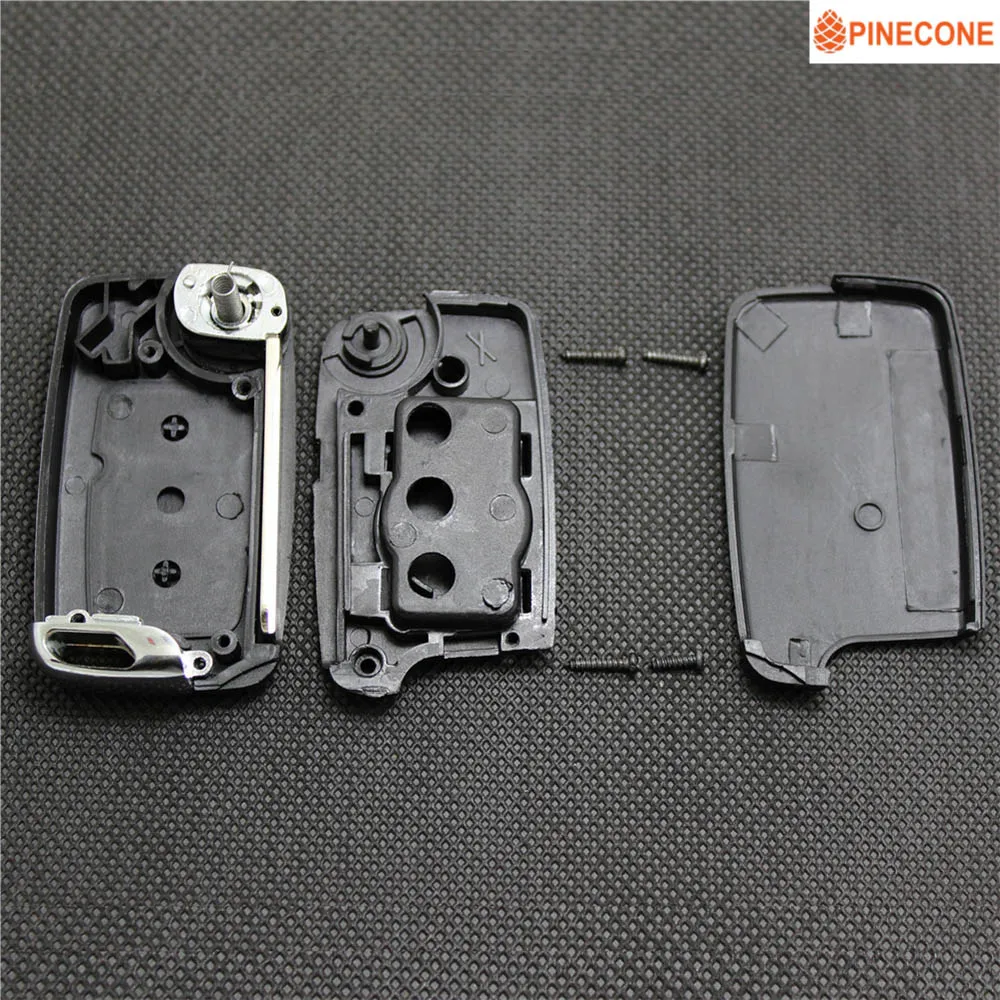 PINECONE для GEELY EMGRAND EC715 EC718 GLEAGLE GX7 ENGLON SC7 SX7 чехол для ключа автомобиля 2 кнопки без выреза правого лезвия дистанционного ключа оболочки 1 шт