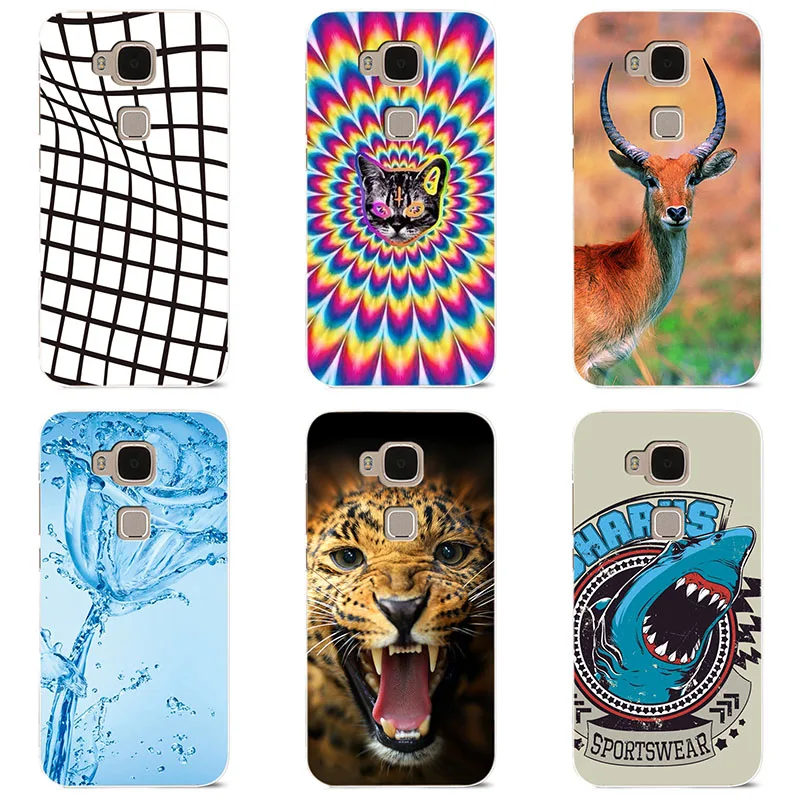 hard Plastic phone case cover For Huawei G8 / G7Plus RIO L01 L02 shell Colorful printing Painted Flower |