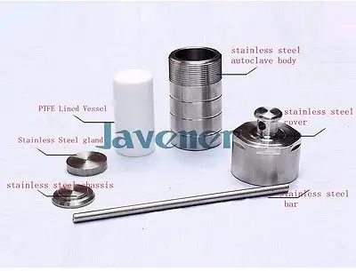 Гидротермический синтезирующий Автоклавный реактор с внутренней втулкой 25 мл|high