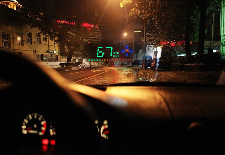 Автомобильный скоростной проектор универсальный gps цифровой автомобильный скоростной метр A2 дисплей Авто HUD лобовое стекло проектор подходит для всех моделей автомобилей