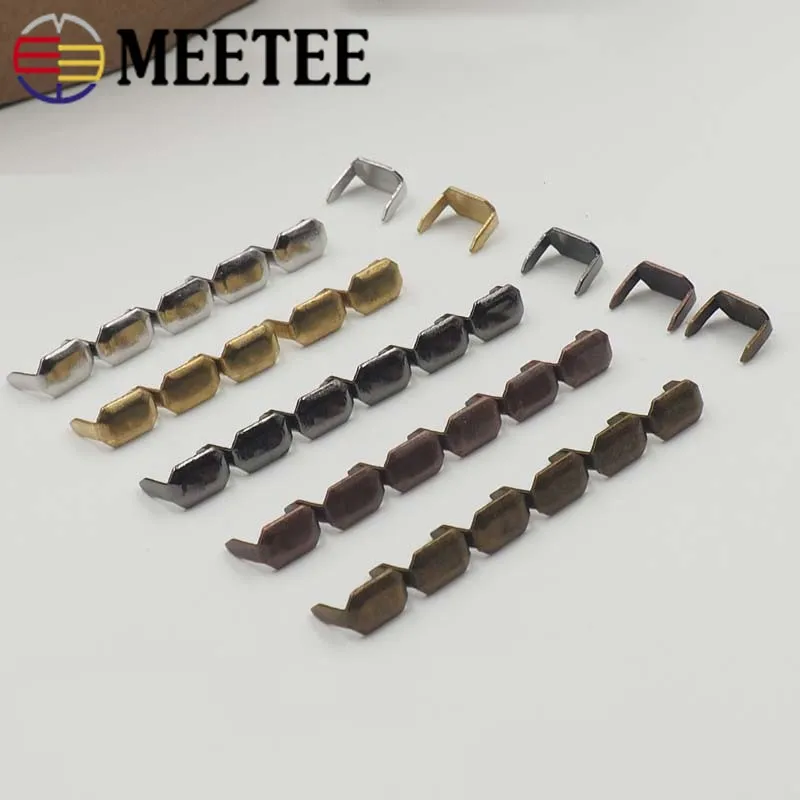 Meetee 8 мм 20/40 шт. металлическое приспособление в когтерезка кольцо Медь Сумочка с