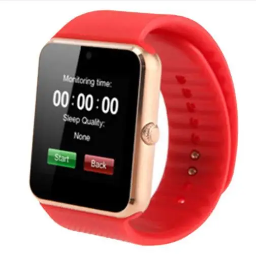 GT08 Смарт часы Bluetooth наручные часы для мужчин Smartwatch спорт телефон часы Android Поддержка Sim TF карта для samsung iPhone sony TCL - Color: Red