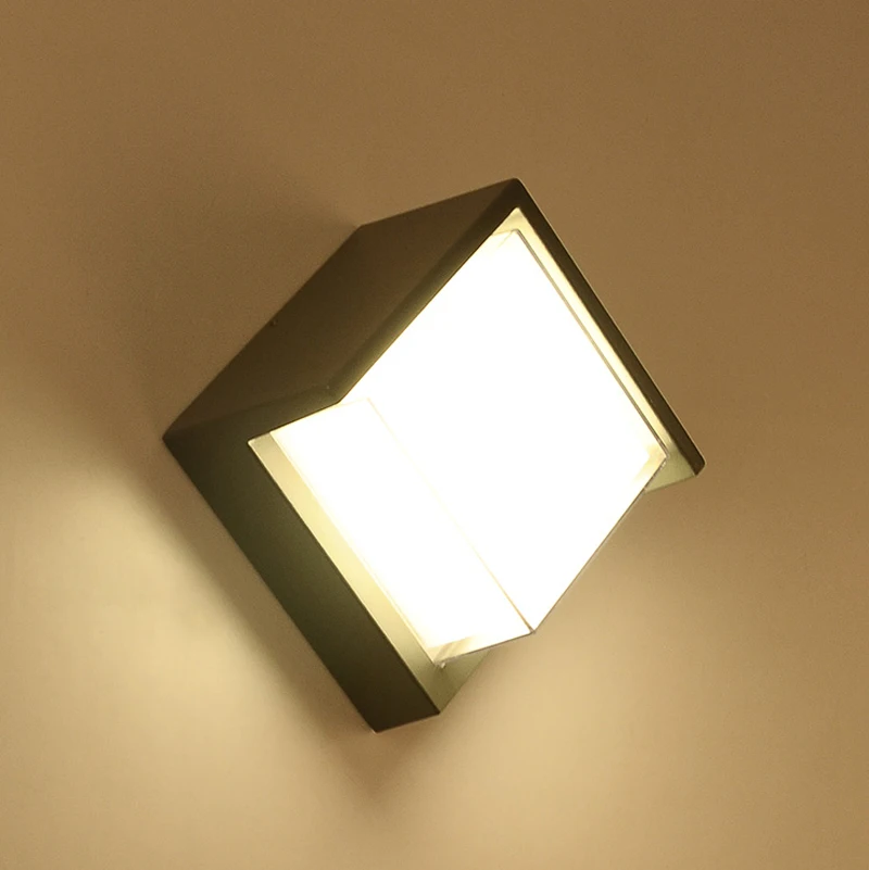 Современный простой Уличный настенный светильник 2 шт. 10 Вт светодиодный