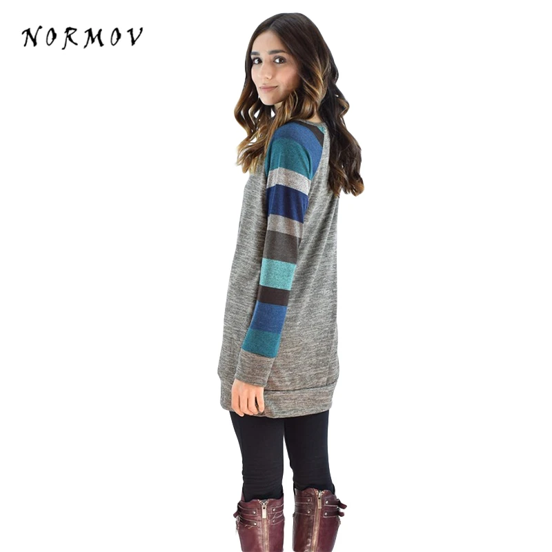 NORMOV Pullover пуловер свитер женский с цифровой печатью трикотажная легкая одежда
