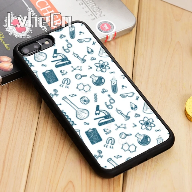 LvheCn научная лаборатория наука молекула чехол для телефона iPhone 5 6s 7 8 plus 11 12 Pro X XR XS