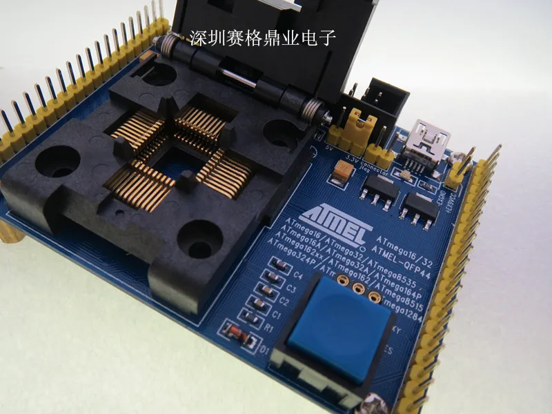 Оригинальный ATMEL IC тестовое сиденье ATmega162/mega8535/mega324/mega644 горящая программа QFP44