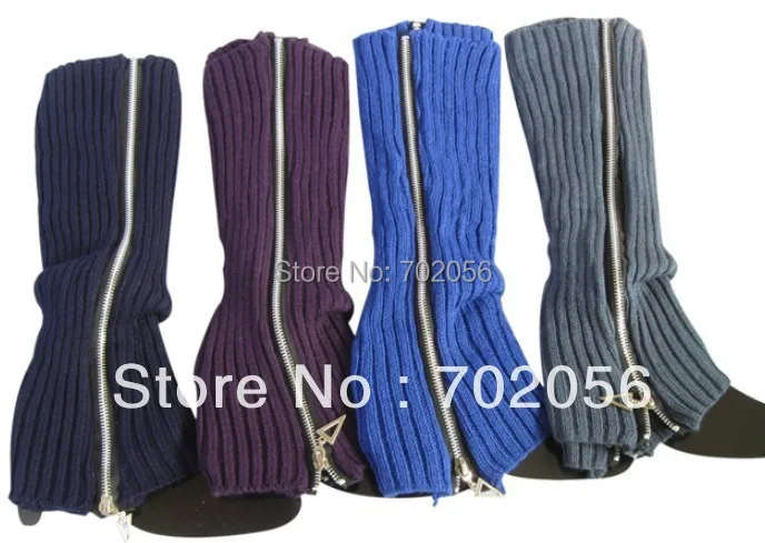 

2016 вязаные гетры на молнии, 20 пар/лот, разные цвета #3470