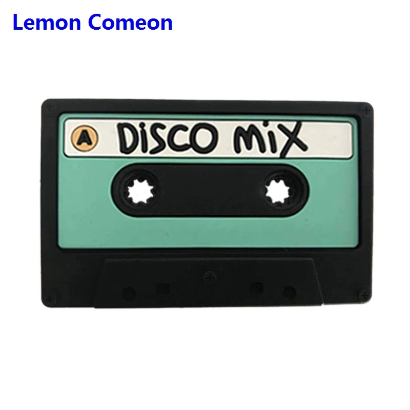 Green Lemon Comeon, 1 шт., магнитная лента, узор, детский прорезыватель, диско, силиконовые прорезыватели, бусины, BPA бесплатно, пустышка, цепочка, сделай сам, силиконовый Прорезыватель - Color: Green