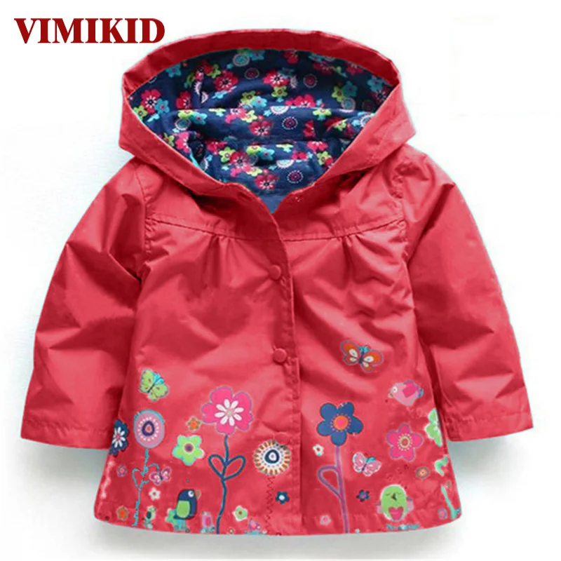 

VIMIKID Hooded Boys Jacket Girls Jacket for Girl Coat Kids Winter Outwear Coats Clothes Spring Autumn Fashion Children Raincoat