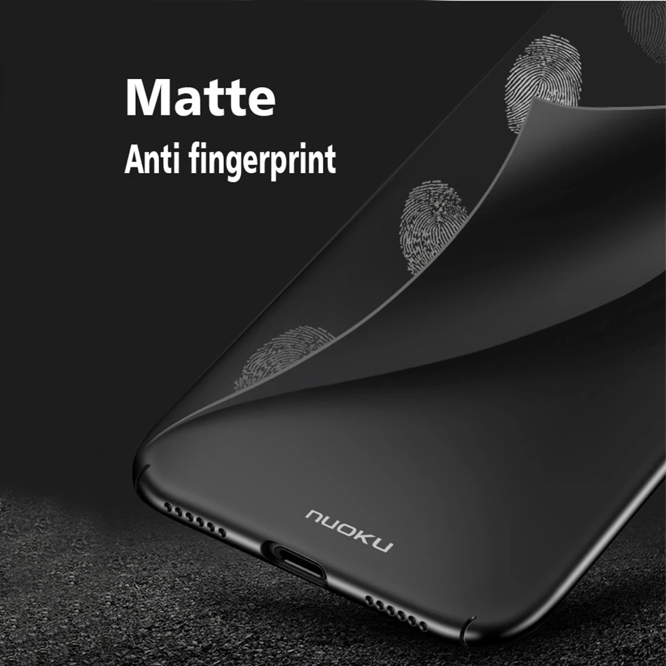 Простой чехол для телефона Тонкий матовый iPhone 7 8 Plus X Матовый Противоскользящий