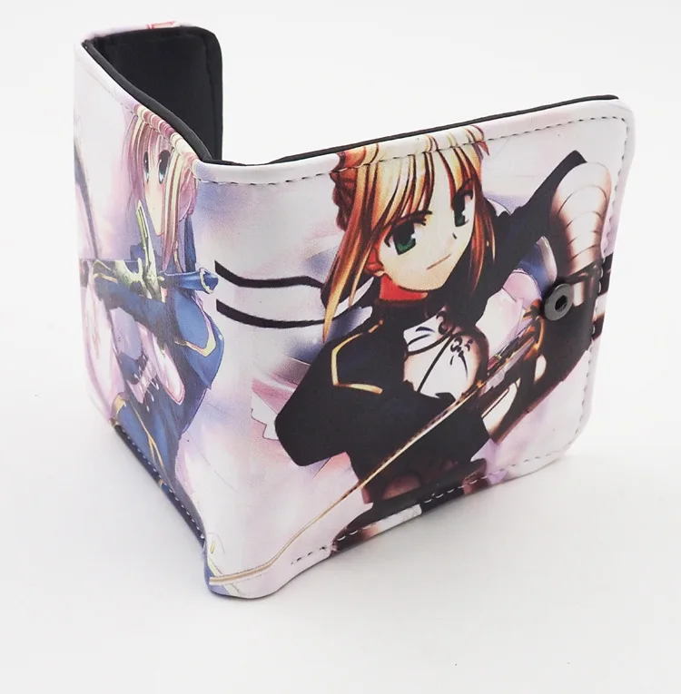 Японский аниме Fate Stay Night Zero Saber Altria Pendragon PU короткий кошелек с красочным принтом|print