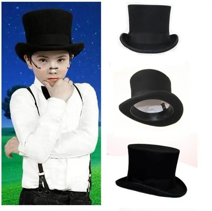 Черная детская шапка в стиле стимпанк винтажная шляпа сделай сам для мальчиков и